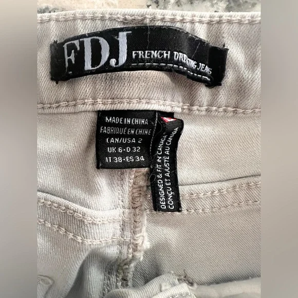 FDJ Olivia Straight Painted Ankle Pant - Picture 5 of 5